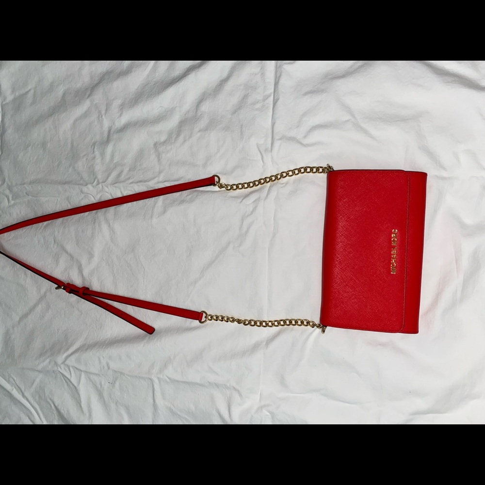 Brand new red Michael Kors purse